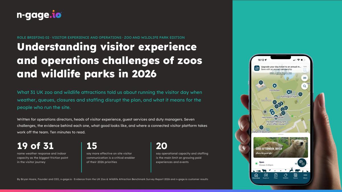 Cover of Role Briefing 02: Visitor Experience and Operations, zoo and wildlife park edition